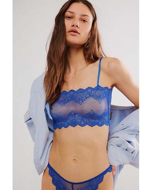 Only Hearts Blue So Fine Lace Crop