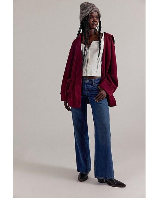 Free People Red Malibu Cardi