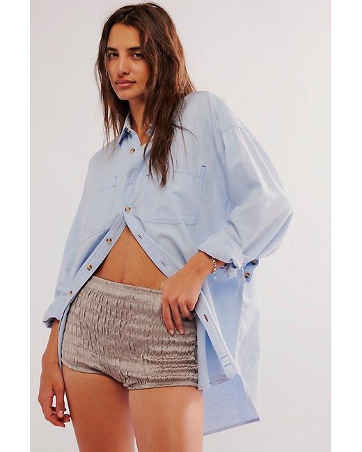 Intimately By Free People Gray Ruched Shorties