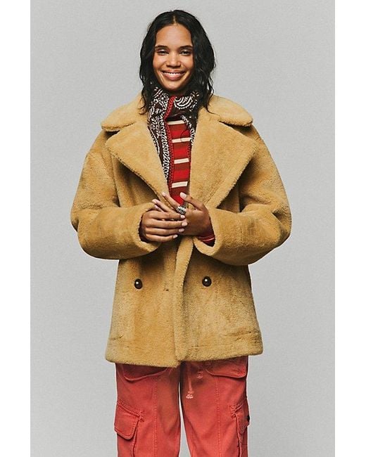 Free People Gray Mari Reversible Coat Jacket