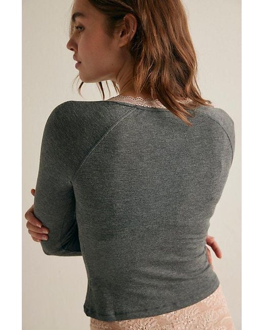 Intimately By Free People Green A Little Bit Layering Top By