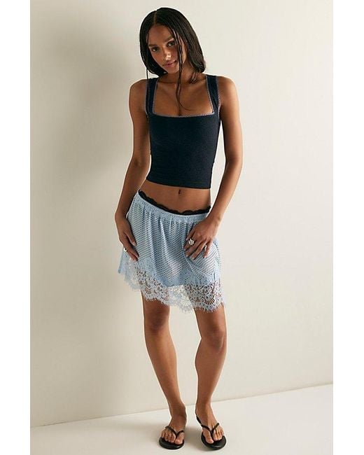 Intimately By Free People Blue Sweet Point Seamless Cami By