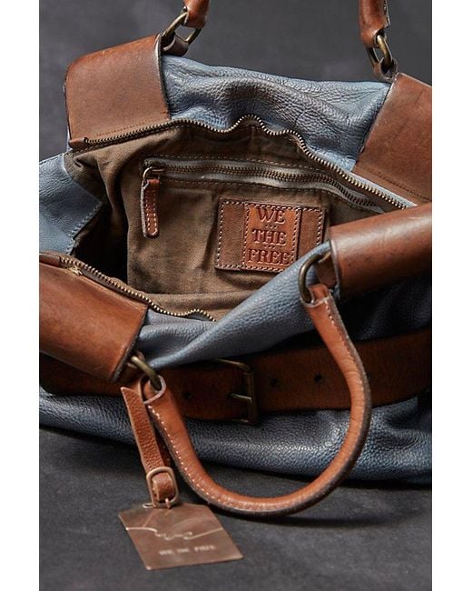 Free People Gray We The Free Belted Mini Tote