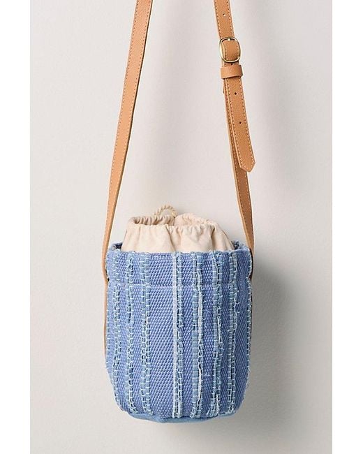Mercado Global Blue Betty Cylinder Crossbody Bag