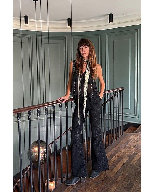 Free People Black Zoe Tux Pants