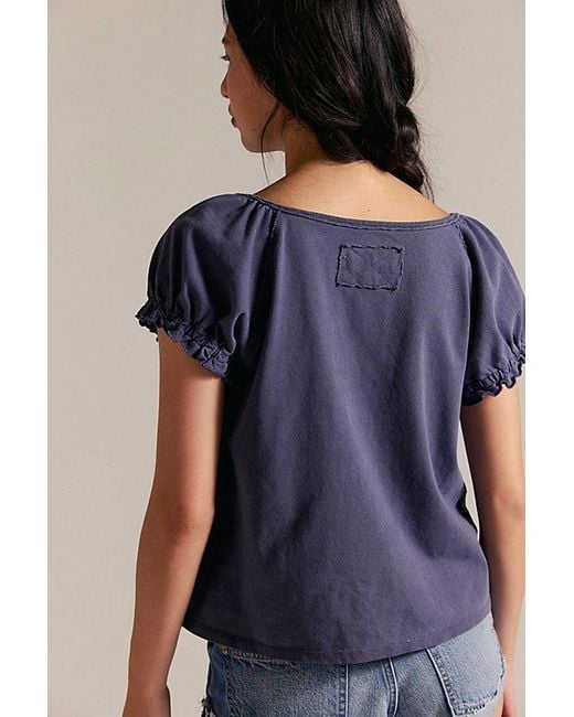 Free People Blue Issa Tee