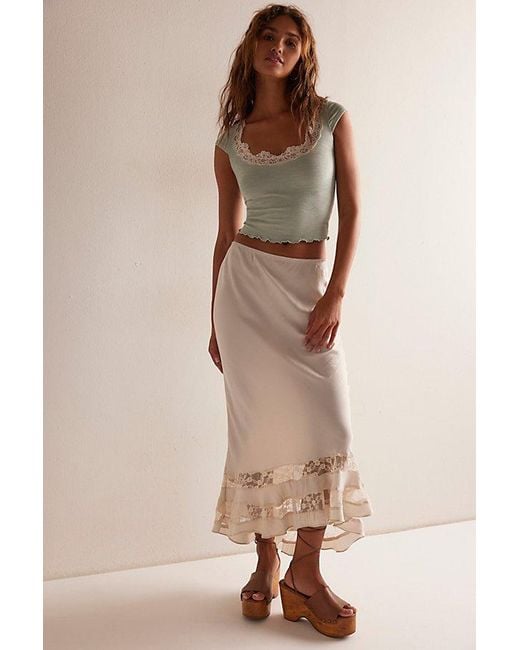 Intimately By Free People Brown Oh My Darling Tee By