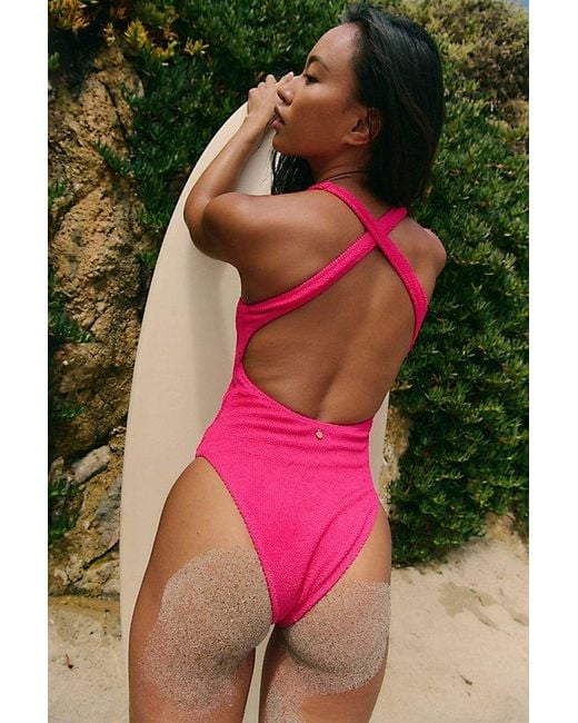 Rhythm Green Wave Break One-Piece Surf Suit