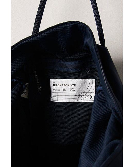 On Shoes Blue Track Pack 35L Lite Tote