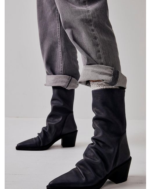 Free People Gray Esme Ankle Boots