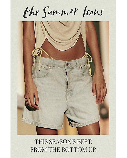 Free People Blue Tippi Denim Shorts
