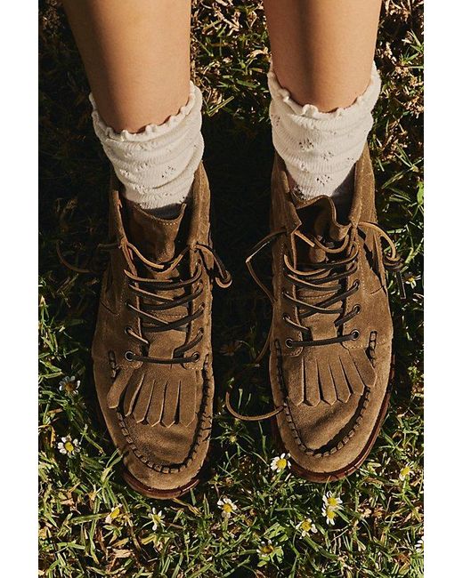 Free People Multicolor Benny Boat Shoe Boots Shoe