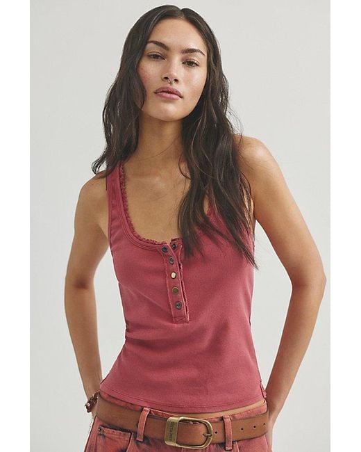 Free People Red Ryder Tank Top