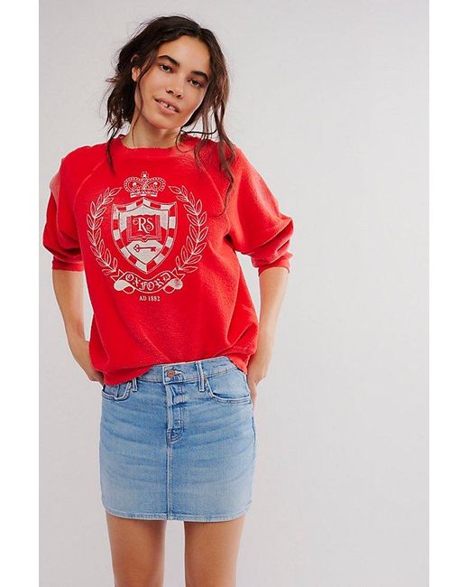 Free People Red Mother The Vagabond Mini Skirt