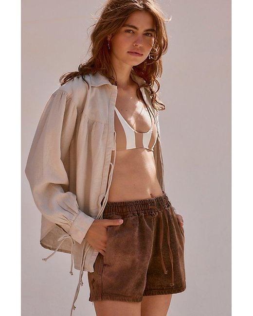 Free People Brown Dreamy Daze Set