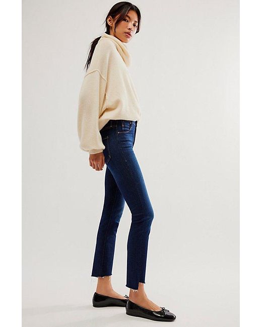 Mother Blue The Mid-rise Dazzler Ankle Jeans