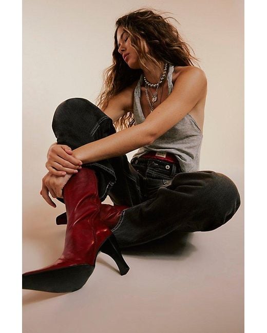 Jeffrey Campbell Brown Sweet Talker Snip Toe Boots