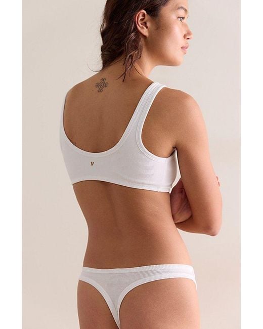 Nudea Brown The Organic Cotton Dipped Thong 2 Pack