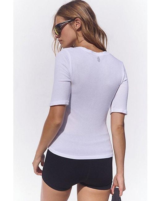Fp Movement Blue Circuit Ribbed Tee