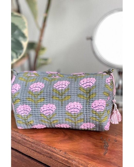 Be Deva Gray Jayia Cosmetic Bag