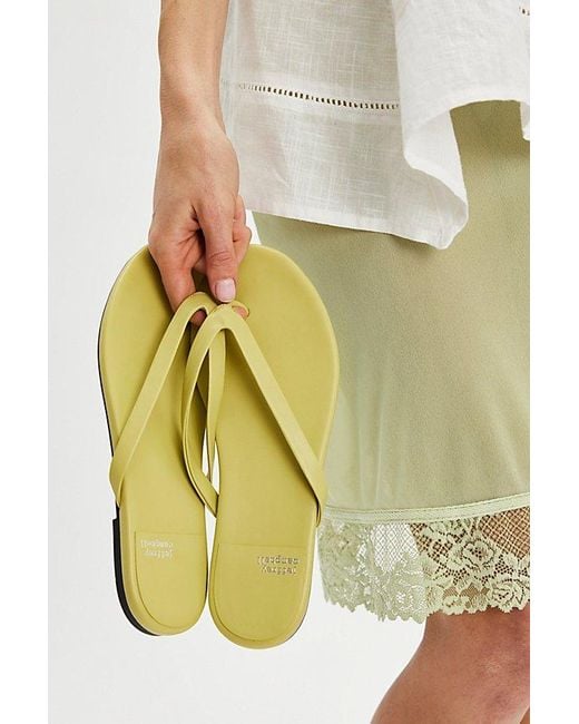 Jeffrey Campbell White Byron Bay Thong Sandals By