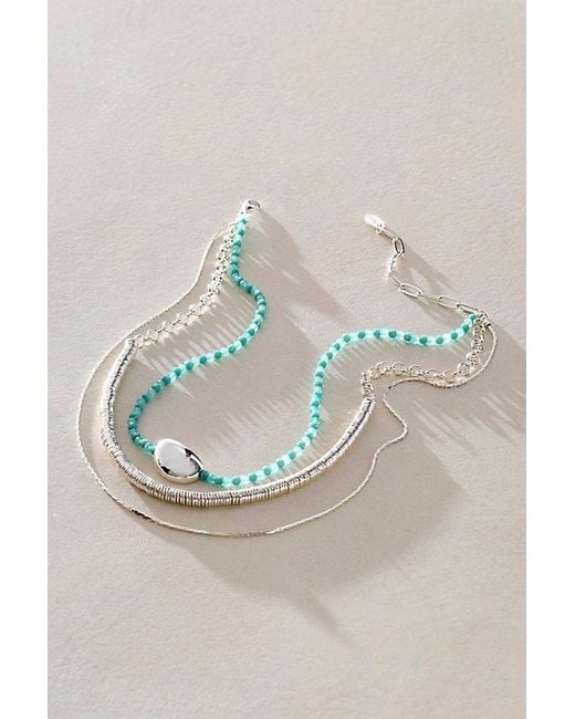 Free People Multicolor Wes Semiprecious Layer Necklace