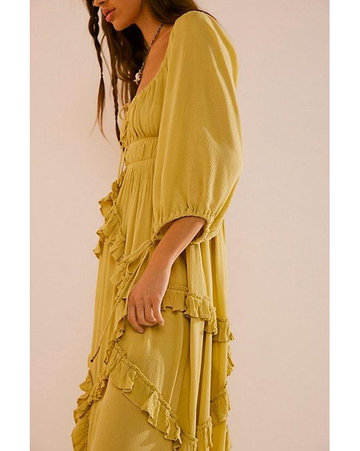 Free People Yellow In Your Dreams Maxi