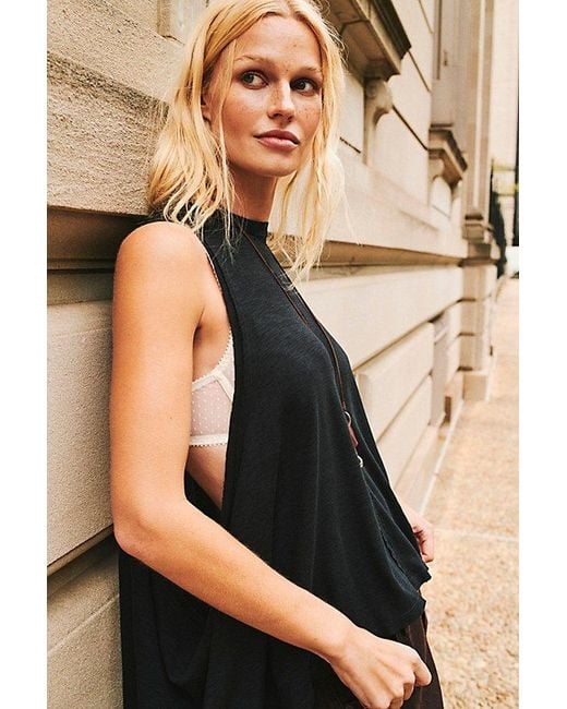 Free People Black Ari Tank Top