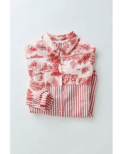 Intimately By Free People Red Room Service Shirt By