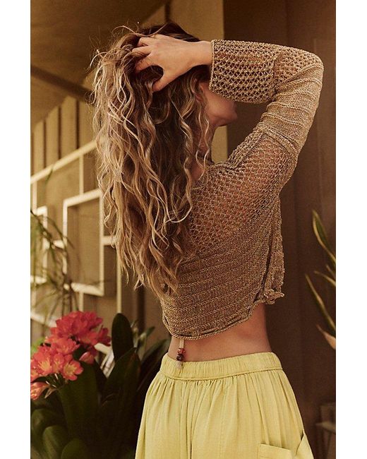 Free People Brown Solaris Pullover