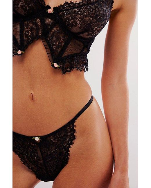 Free People Gray Want It All G-String