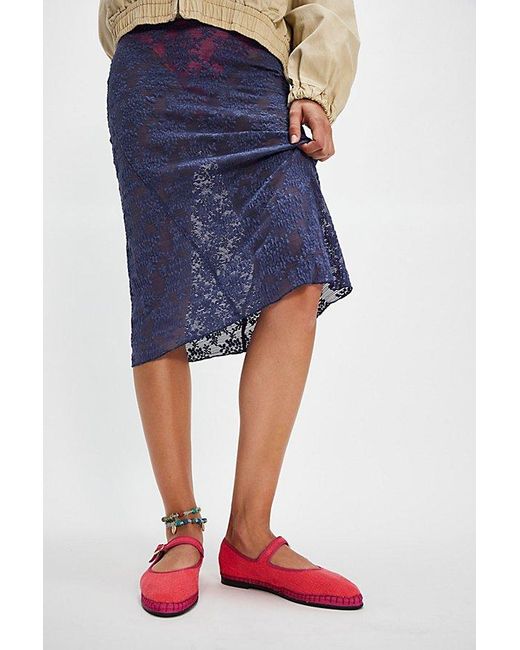 Flabelus Blue Happy Place Mary Janes By