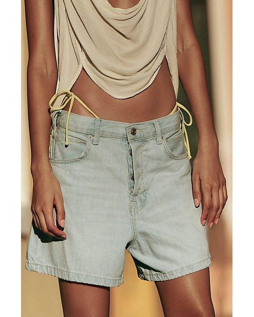 Free People Blue Tippi Denim Shorts