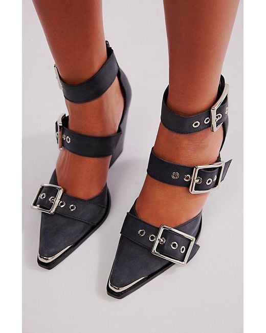 Jeffrey Campbell Blue Hendrix Heels