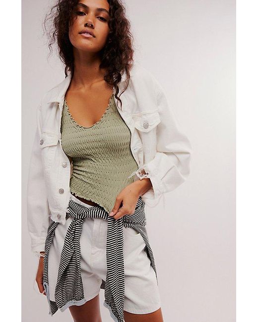 フリーピープル Free People Pucker Up Seamless Tee レディース シャツ トップス Clean Ivory(1100) Women's Free People Pucker Up Seamless Tee | Zappos.com
