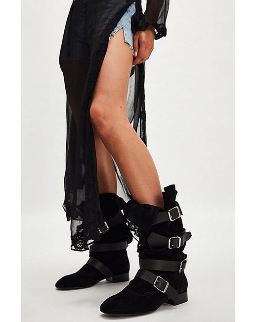 Jeffrey Campbell Black Lily Slouch Boots