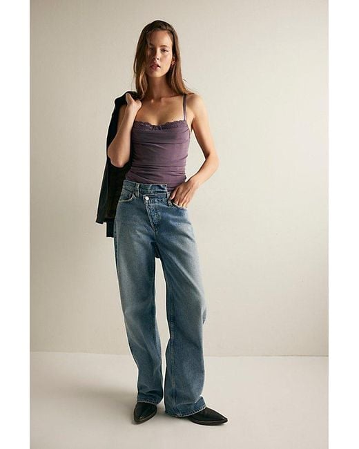 Intimately By Free People Purple Hard Launch Corset Bodysuit By