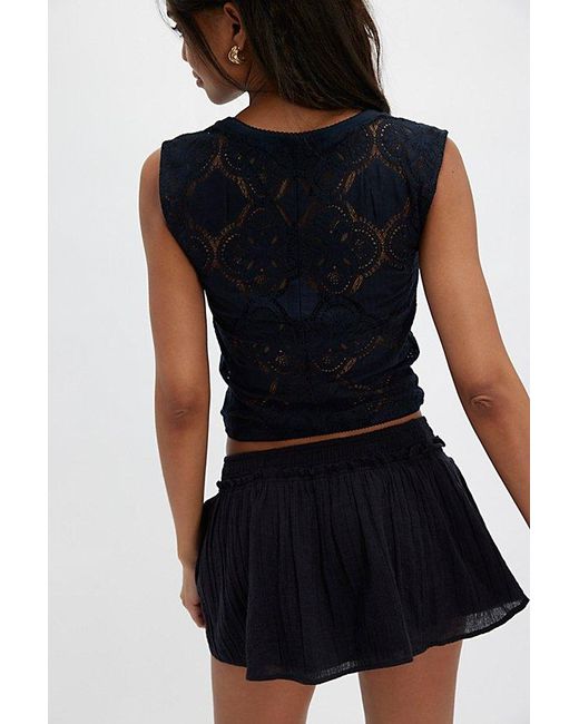 Free People Black Jae Knit Top