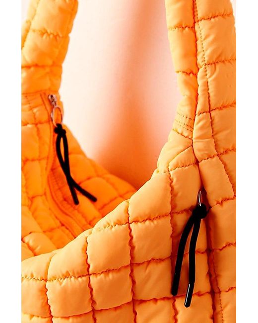 Fp Movement Orange Quilted Carryall Bag