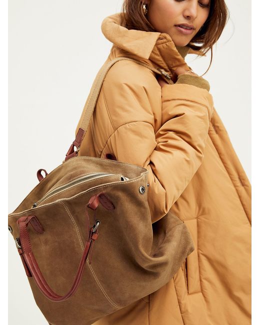 Free People Brown Carson Convertible Backpack