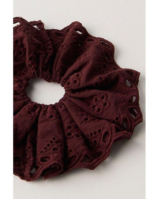 Free People Red Rosalie Scrunchie