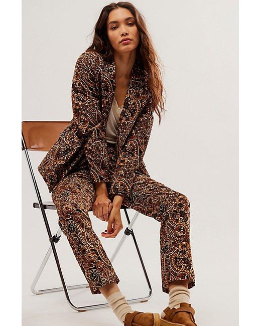 Free People Brown Driftwood Relaxed Stella Suit
