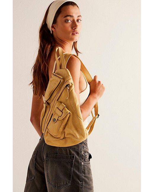 Free People Multicolor Sparrow Convertible Sling Bag At Free People In Honey