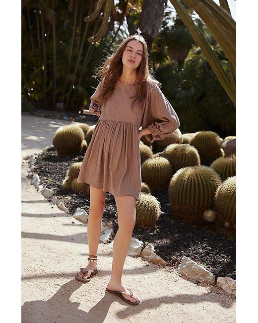 Free People Black Get Obsessed Babydoll Dress At In Caribou, Size: Xs
