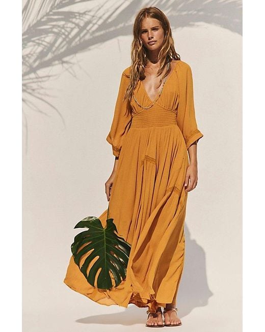 free-est Yellow Dixie Maxi Dress By