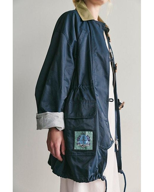 Free People Blue Captains Jacket