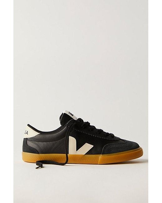 Veja Black Volley Suede Sneakers