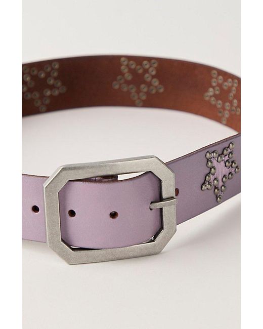 Free People Brown Starcrossed Studded Belt