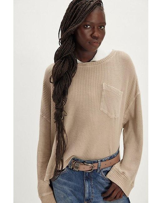 Free People Natural Dawson Pocket Thermal