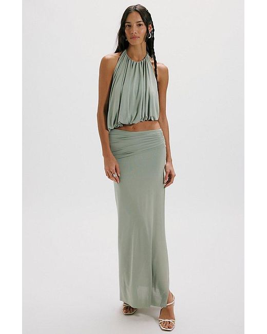 Bec & Bridge Green Cadence Racer Maxi Dress